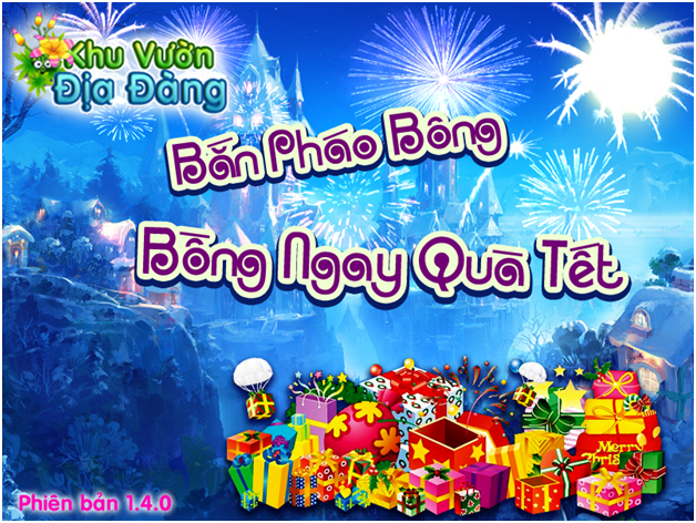 Khu vườn địa đàng 140, hái lộc đầu xuân Online IOS, Android